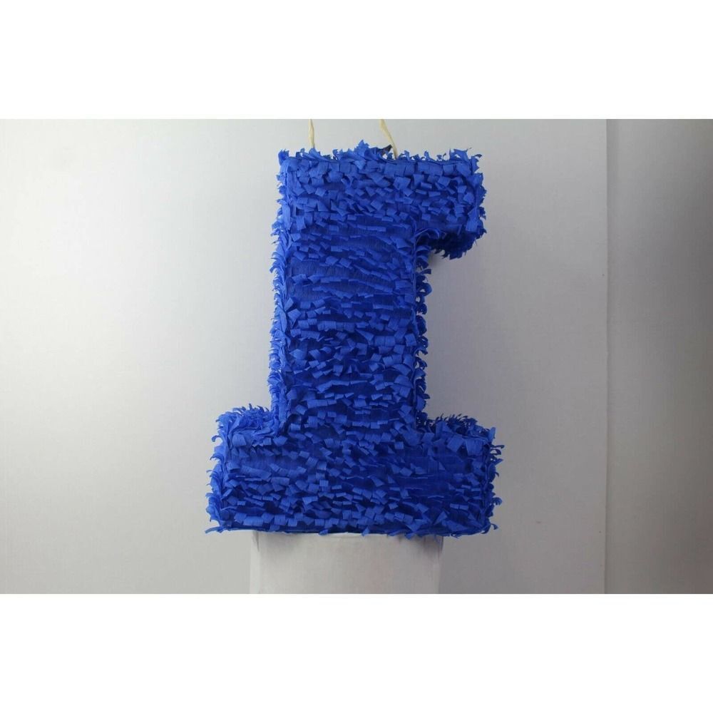 number one blue pinata 18inch tall 13inch wide